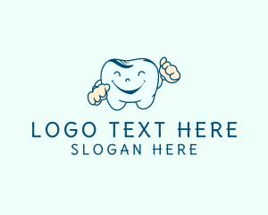 Happy Tooth Cartoon logo