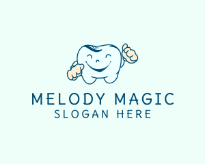 Happy Tooth Cartoon logo