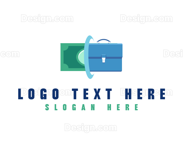 Entrepreneur Money Briefcase Logo