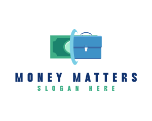 Entrepreneur Money Briefcase logo design