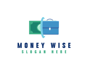 Entrepreneur Money Briefcase logo design