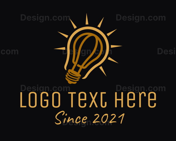 Light Bulb Fixture Logo