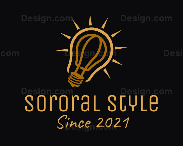 Light Bulb Fixture Logo