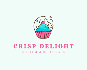Cookie Cupcake Dessert logo