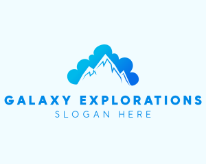 Mountain Cloud Landscape logo design