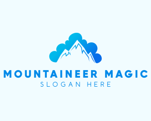 Mountain Cloud Landscape logo design