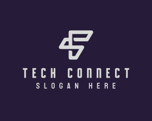 Digital Tech Letter F logo