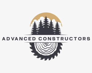 Woodwork Wood Sawmill logo design