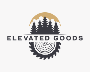 Woodwork Wood Sawmill logo design