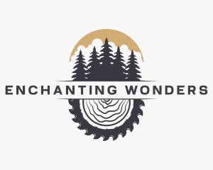 Woodwork Wood Sawmill logo design