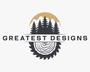 Woodwork Wood Sawmill logo design