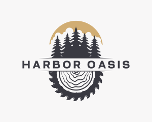 Woodwork Wood Sawmill logo design