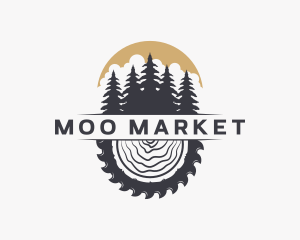 Woodwork Wood Sawmill logo design