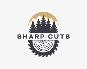 Woodwork Wood Sawmill logo design