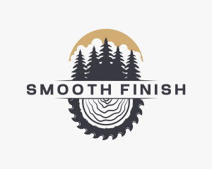 Woodwork Wood Sawmill logo design