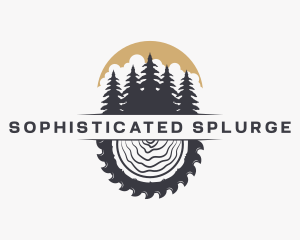 Woodwork Wood Sawmill logo design