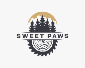 Woodwork Wood Sawmill logo design