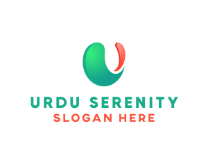 Digital App Letter U logo design