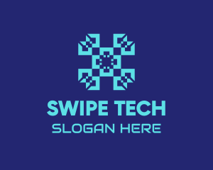 Digital Tech Pattern logo design