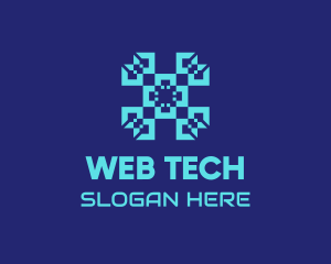 Digital Tech Pattern logo design