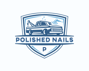 Tow Truck Polishing logo design