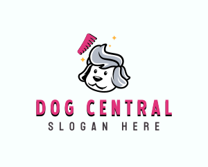  Pet Groomer Comb logo design