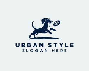 Puppy Dog Frisbee Logo