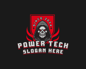 Skull Gamer Shield logo