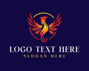 Mythical Phoenix Wings logo