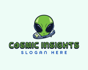 Cosmic Space Alien logo design