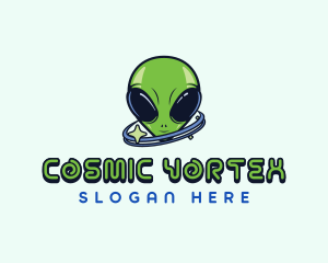 Cosmic Space Alien logo design