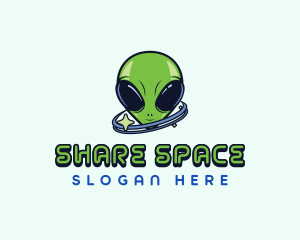 Cosmic Space Alien logo design