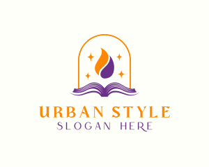 Flame Book Library Logo