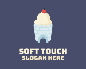 Ice Cream Igloo logo design