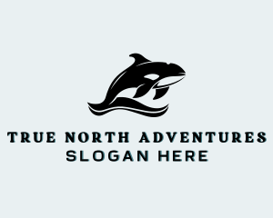 Orca Sea Animal logo