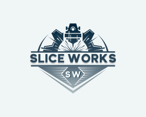 Mechanical Laser Machinery  logo design