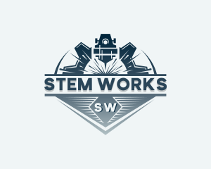 Mechanical Laser Machinery  logo design