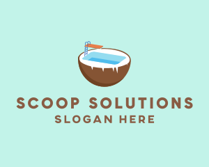 Coco Swimming Pool logo design