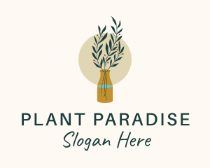 Plant Vase Decor logo design