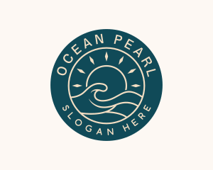 Ocean Tide Waves logo design