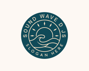 Ocean Tide Waves logo design