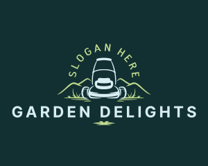 Gardening Mower Landscaping logo design