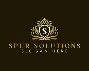 Royal Elegant Shield Crown logo design