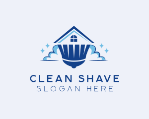 House Cleaning Broom logo design