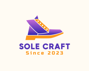 Modern Gradient Boots Shoe logo