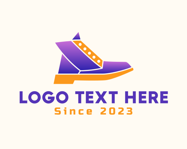 Leather Shoe logo example 4