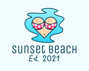 Heart Summer Swimsuit  logo design