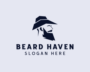 Hipster Beard Hat logo