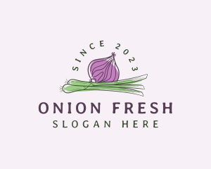 Onion Vegetable Crop logo design