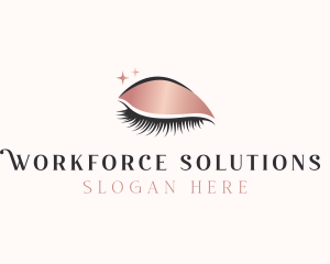 Beauty Cosmetic Lashes logo design